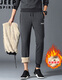 Jeep Spirit Casual Hosen für Männer Winter Neue Männer verdickte Lammhose und samtig verdickte Baumwollhosen gerade lose Hosen 866 Grau 3xl (145jin [Jin entspricht 0,5 kg] -160jin [Jin gleich 0,5 kg])