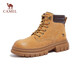 骆驼（CAMEL）大黄靴女都市户外四季可穿系带工装靴马丁靴 L23W307016 黄棕 38