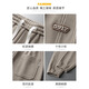 Pantalones casuales de nofanjie para hombres de primavera y verano NUEVA Marca de moda Loose Sports Pants para adolescentes Pantalones de chándal casuales versátiles de peso pesado Americano 2215 Khaki XL (recomendado 125-145 Jin [Jin equivale a 0.5 kg])