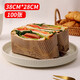 Badger sandwich wrapping paper toast burger hand cake baking greaseproof paper breakfast portable laminating paper 100 sheets