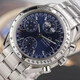 [Second-Hand 95 New] Omega (Omega) Herren Watch Speedmaster-Serie Chronograph Function Watch Automatische mechanische Second-Hand-Uhr 39 Blue Disc Acht-Pin-Stahlgürtel-3523.80.00