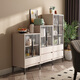 Fan Meilun (Familia) Gabinete lateral de comedor de lujo Ligero Medida de sala de estar Simple Simple Gabinete de vinos Gabinete de vinos Cocina de almacenamiento multifunción Gabinete de almacenamiento 3271 White 60*40*94cm