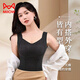 MiiOW Autumn and Winter German Velvet Warm Vest Women's Underwear Big Red Velvet Thickened with Breast Pads Slim Fit Bottoming Coldproof Top 1 piece + (red) XL (100-120Jin Jin is equal to 0.5kg)