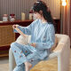 Pajama de gran tamaño Zisong para mujeres 240jin [Jin equivale a 0,5 kg] Set de pijamas de manga larga de algodón de gran tamaño de gran tamaño de gran tamaño para mujeres de manga larga de longitud larga para mujeres 9207 Algodón de alta calidad M 80-100Jin [Jin equivale a 0,5 kg] de algodón puro] puro de algodón puro] puro de algodón puro]