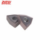 ZOTO peach-shaped CNC lathe blade outer circle inner hole turning tool shank tool carbide blade general steel parts WNMG080404-MA/NX15 (10 pieces in a box)