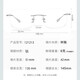 韩聚（HANJU）无框眼镜男可配近视度数防蓝光变色超轻纯钛无边框眼睛女平光镜架 银色12123款 升级 1.61MR-8防蓝光+变灰色镜片