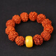 Fat Donglai same style beeswax piers single bead amber button wheel bead abacus beads loose beads round beads DIY cultural toys chicken oil yellow piers 10MM 1 piece