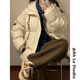 Aemape Retro Winter-Baumwolljacke für Männer und Frauen tragen Jacquard Spleißen mit Kapuze-Jacke Trendy Brand verdickte warme Jacke für Winter M6636 Lila (Drei-Bar-Baumwolljacke) M [Empfohlen: 90-110jin [Jin entspricht etwa 0,5 kg]]
