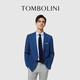 Dongbolini Spring New Product Casual Single West Men's Casual Suit Jacket Tide Blue Plaid Versatile Suit Dark Blue L 175/96A(50)