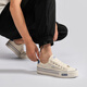 Zapatos para hombres Renminbi Zapatos de lona primavera Nuevos zapatos clásicos de bajo techo para hombres versátiles zapatos de tela casual transpirable para hombres beige-095 41 tamaño regular