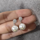 Idel imitation pearl earrings for women, fashionable and high-end earrings, cold style earrings, birthday gifts for besties, rhinestone imitation pearl earrings E2887