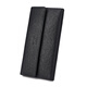 Sieben Wolf -Männer Langes Geldbörse echter Leder 3 -fach Straight Wallet Pure Head Layer Cowhide Gürtel Schnalle Ticket Clip Weiches Leder Mehrfachkartenschlitz schwarz