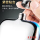 Zhewei thickened high-grade 316 stainless steel portable outdoor portable 304 small wine flask and flat wine bottle 1 to 3 and a half 5 Jin Jin equals 0.5 kg, packed with 2 taels of leather, 316 stainless steel gift box 100ml