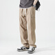 
ROMON work pants men's spring and autumn style American loose straight casual paratrooper pants men's spring and autumn style functional charge pants men's 9221 black M