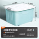 Tieji Organizing Box Storage Box Debris Organizing Box Storage Box Moving Packaging Box Plastic Box Large 60L 3 Pack
