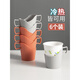 Disposable paper cup holder cup holder household cup holder set thickened plastic anti-scalding hand insulation creative paper cup holder tea cup holder gray
