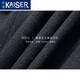 凯撒（KAISER）貂皮大衣男士派克服水貂内胆整貂中长款翻领尼克服中老年皮草外套 灰条色+黑貂+水貂袖 3XL (185) 适合体重155-165斤