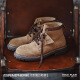 Maden American Work Boots Men's Retro Martin Boots High Top Top Versatiles Boots Boots Spring Ox Back-VeTet Cuir En cuir chaussures Dune Couleur - La taille de la chaussure est trop grande, il est recommandé de prendre une taille plus petite 42 (260 mm)