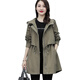 AEMAPE high-end brand windbreaker jacket for women in 2025 spring and autumn new style fashionable and fashionable age-reducing medium-length style Paige Junka L