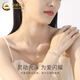 CHINA GOLD Rose Planet S925 Silver Necklace High-end Design Niche Light Luxury Clavicle Chain Valentine's Day Practical Birthday Gift Today/Next Day Delivery* Rose Planet Necklace Zhongjin Gift Box or Rose Gift Box