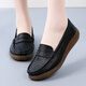 Méisiniao (Meisiniao) Chaussures pour femmes pour les chaussures de mère à la semelle douce Sole Sole Cow-Hide confortable d'âge moyen et de chaussures célibataires âgées non glissantes