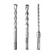 Chengzhou extended impact drill tungsten steel cement concrete square through the wall square handle round handle drilling and slotting alloy rotor 6*110 (round handle)
