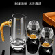FANKAQI high-end diamond white wine glass wine dispenser white wine glass set liquor cup one cup household wine distribution 1 pot 6 cups straight gold foil gift box