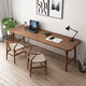 Youpin Elements (YPYS) Solid Wood Computer Desk Desktop Double Desk Home Bedroom Writing Study Desk Study Living Room Office Long Table Undrawn Desk 120*60*75 Desktop Thickness 5cm
