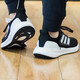 阿迪达斯（adidas）男鞋2025夏季新款PUREBOOST 23跑步鞋减震网面透气低帮训练运动鞋 IF4839黑白 43 (265mm)