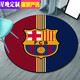 Starry Night Barcelona Real Madrid Manchester United Messi Ronaldo World Cup Football Team Emblem Computer Study Chair Bedroom Bedside Carpet Style 1 Diameter 160CM