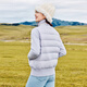 Nuevo estilo de chaqueta delgada de mujeres en la nieve en otoño e invierno para mujeres, empalmando diseño de punto para la chaqueta de pato corta y de moda de las mujeres Qinglu Zi 6195 170/92a