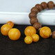 Lianju Chicken Fat Yellow Old Beeswax Round Bead Single Bead Loose Bead Bead Bracelet Bracelet King Kong with Beads Smooth Old Beeswax Diameter 6MM/Single Bead