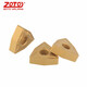 ZOTO peach-shaped CNC lathe blade outer circle inner hole turning tool shank tool carbide blade general steel parts WNMG080404-MA/NX15 (10 pieces in a box)