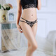 Shengyuan CHANSUNRUN Female Sexy Crotch Free T-Pants Sexy Pajama Uniform Briefs Invisible Small Panties Female Husband 9435 Black