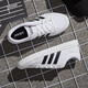 Adidas Herrenschuhe, niedrige Top-Schuhe, Sommer neue Drei-Streifen atmungsaktive Freizeitschuhe, Leinwandschuhe, Retro-Sneaker, AW3889/ Weiß/ 41