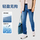 NetEase carefully selects 25 new products, Shu stretch master men's jeans, plus velvet, straight, skin-friendly, breathable, non-stuffy, wear-resistant, basic and versatile, C style - light and retro style - denim light blue 30 (M)