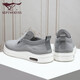 Seven Wolves men's shoes canvas shoes men's casual shoes summer shoes men's breathable and versatile one-foot laziness shoes old Beijing cloth shoes gray 9443 40