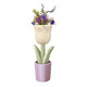 First sight of Nordic tulip floor-standing ornament vase in the living room next to the TV cabinet Internet celebrity small fresh opening gift flower pot Tulip floor-standing storage vase