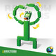 Интернет -знаменитость Rainbow Friends Building Blocks Green Monster Toys Peripheral Games Маленькие частицы дети собирают подарок на день рождения 756+757+758 игрушки монстров