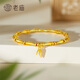 Pulsera de oro del templo Old Templo Gold Bamboo Bancel Band Pulsera Festival de cumpleaños apilado Regalos para mi novia y su esposa Bamboo Band Bracelet / Aproximadamente 3.7G