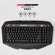 Clavier de voiture de sport Zoch Max870, clavier mécanique à trois modes, bureau de jeu E-Sports personnalisé sans fil câblé, MAX870 White + Gravure latérale blanc pure, axe d'ombre de flammes (paragraphe transparent)