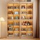 Big Leaf and Maple Counter Cabinet Shop Wooden Wooden Cabinet Cabinet Light Luxury Cabinet Cabinet Cabinet Cabinet Cabinet Cabinet Storage 1.6-meter three-door Border Cabinet