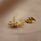 WOUG exquisite small brooch men's high-end suit corsage business collar pin ins trendy badge personality gold one