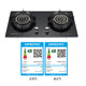 Xinqi Gasofen XB693-T131/T132 Gasherd Doppelherde eingebetteter Desktop Dual-Purple-Feuerlöschschutzherd XB693-T131 Erdgas