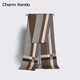 Charm Kendo men's scarf autumn and winter thickened warm versatile casual color matching design scarf birthday gift for boyfriend dark gray
