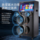 Manyinke Square Dance Outdoor Audio Bluetooth WIFI Trolley with Display Home KTV Integrated Voquet Machine Speaker 83 Models WIFI Smart 1000G Version + Dual Charging Microphones