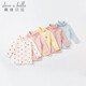 DAVE&BELLA (DAVE&BELLA) Western style children's t-shirt girls baby long-sleeved tops toddler spring clothing medium and large children's bottoming shirt toddler pullover off-white 130 cm (recommended height 120-130cm)