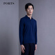 PORTS autumn and winter men's POLO collar long-sleeved pullover MM9K069NZF062 NAVY 2XL