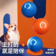 Biandi Pet Cat Toy Electric Jumping Ball Sound Vibration Dog Toy Rolling Ball Funny Cat Remote Control Toy Car Orange Jumping Ball [USB Rechargeable]