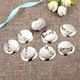 Muyu pin insurance safety pin placket corsage base buckle pin with lock tie brooch DIY accessories handmade jewelry silver disc brooch 2.5CM [20 pieces]